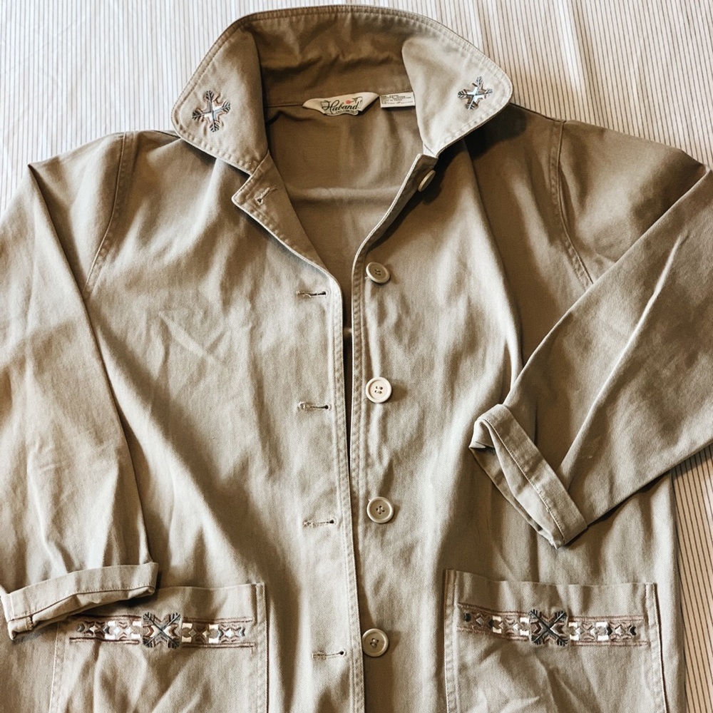 Vintage Western Aztec Button Down Jacket